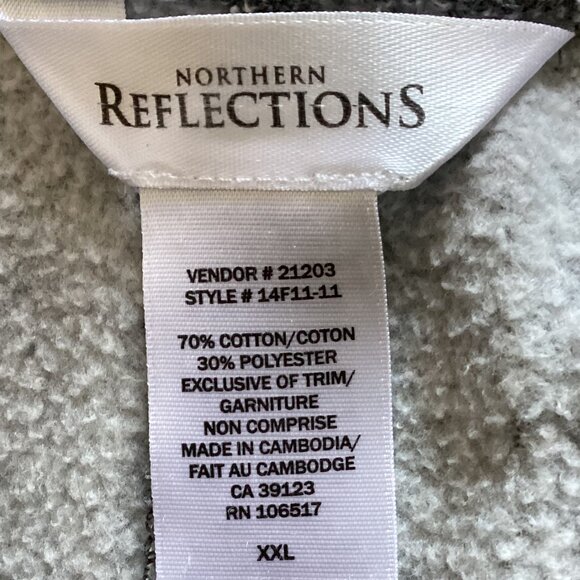 Northern Reflections Women's Gray Fleece Sweatpants Size XXL Warm Comfy - Picture 7 of 7